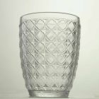 6 delar serveringsglas i genomskinligt glas för vatten - optiskt Viadurini