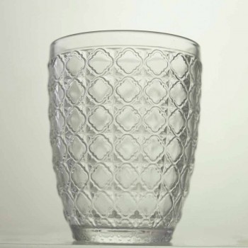 6 delar serveringsglas i genomskinligt glas för vatten - optiskt