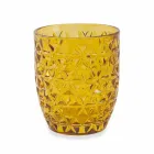 Moderna färgade glasdekorerade glas som serverar vatten 6 delar - blandning Viadurini