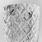 Dekorerade genomskinliga glasögon, modern vattentjänst 12 stycken - mix Viadurini