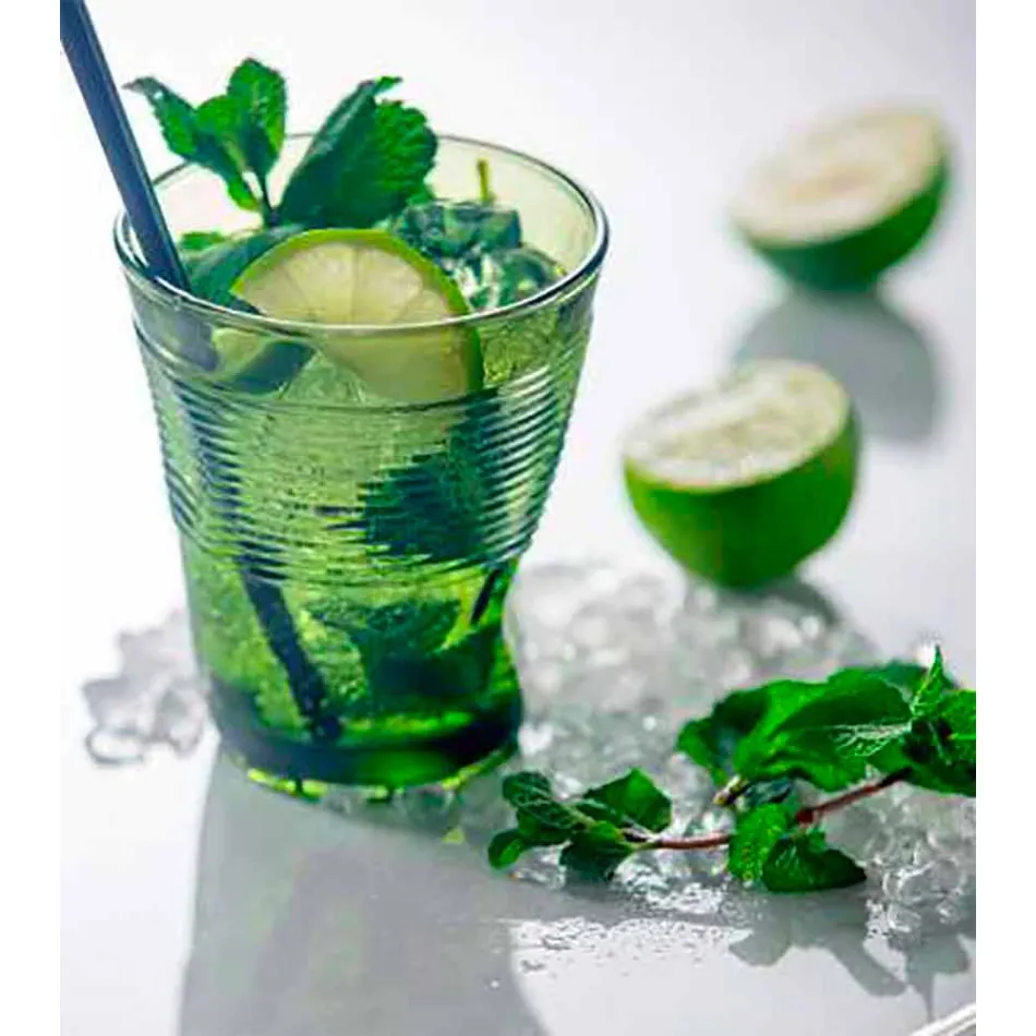 Moderna färgade glasvattenglasögon 6 stycken design - Sarabi Viadurini