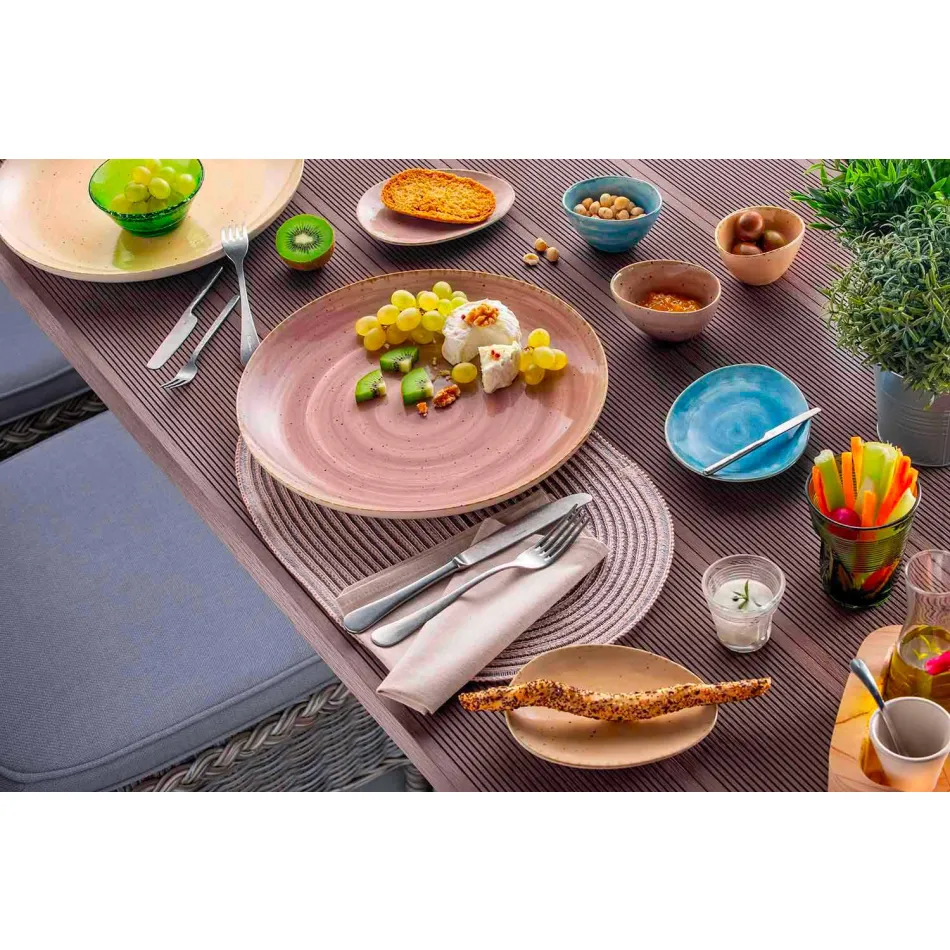 Moderna färgade glasvattenglasögon 6 stycken design - Sarabi Viadurini