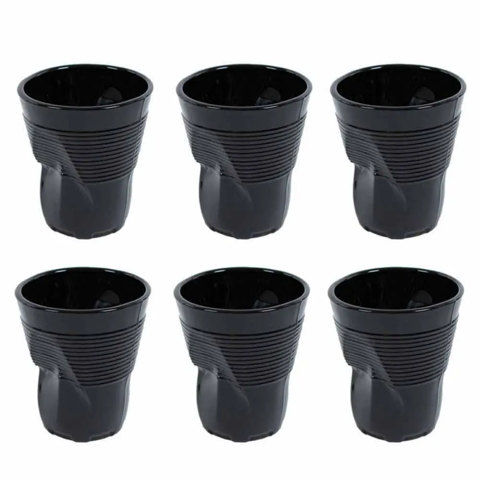 Moderna färgade glasvattenglasögon 6 stycken design - Sarabi Viadurini