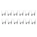 Tumbler Lågdrycksglasögon i ekologisk färgad kristall 12 st - Amalgam Viadurini