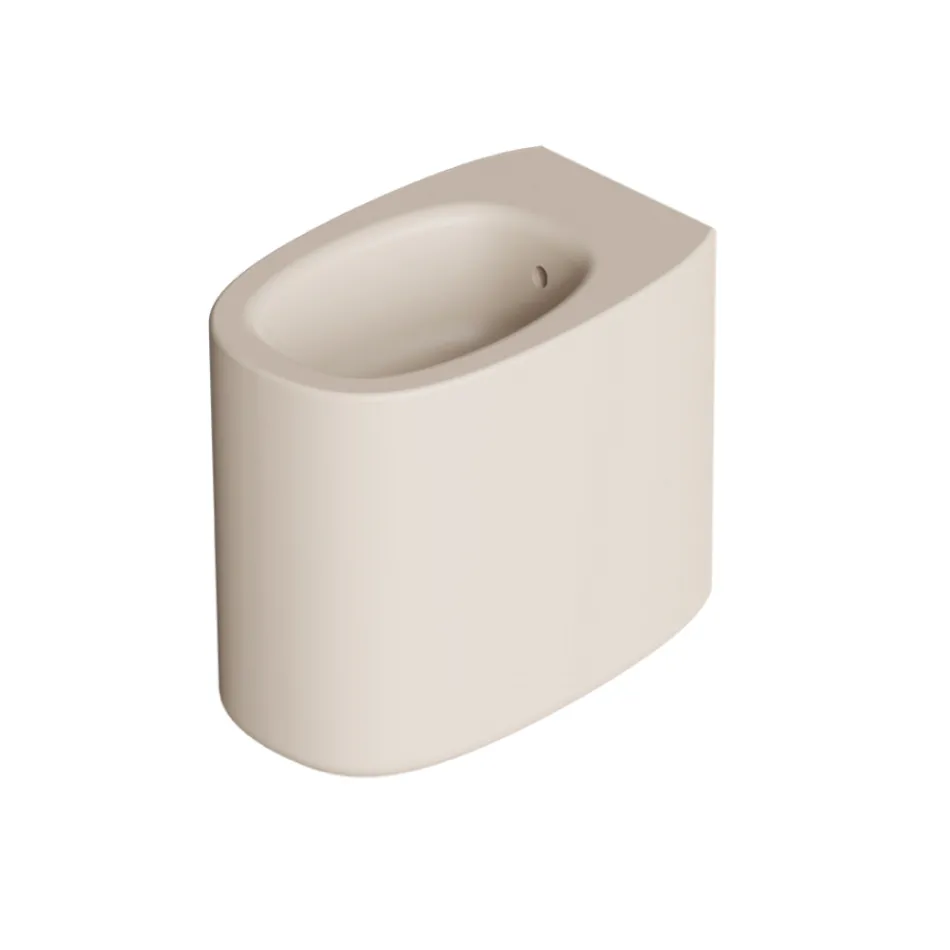 Golvmonterad keramisk bidé i olika färger, tillverkad i Italien - Flicka Viadurini