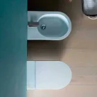 Keramiska bidé Sun 57x37cm modern design, tillverkad i Italien Viadurini