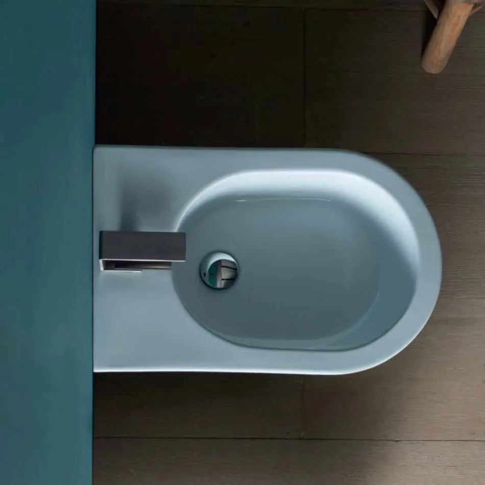 Keramiska bidé Sun 57x37cm modern design, tillverkad i Italien Viadurini