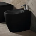 Aster golvmonterad bidé i matt keramik i två färger och modern design Viadurini