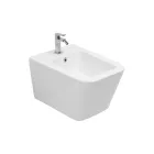 Vägghängd bidé med ett hål i vit keramik med elegant modern design - Giunco Viadurini