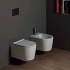 Hung bidé i modern Shine Square 50x35cm keramik, tillverkad i Italien Viadurini