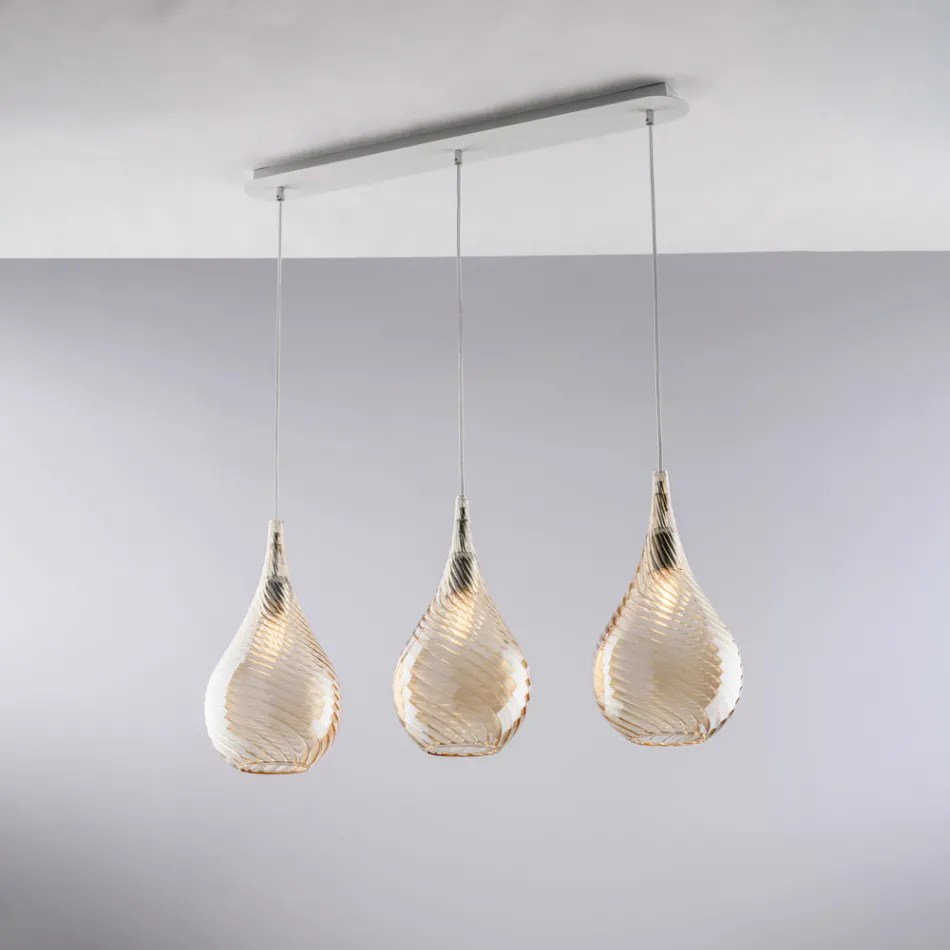 Tillverkad i Italien Järnskena med Pyrexglas för inredning - Amazonia Viadurini