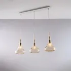 Järnskena med Pyrexglas Tillverkad i Italien för inredning - Corinto Viadurini