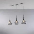 Järnskena med Pyrexglas Tillverkad i Italien för inredning - Corinto Viadurini