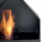 Biocamino Bänk keramiska bioetanol och Curtis stål Viadurini