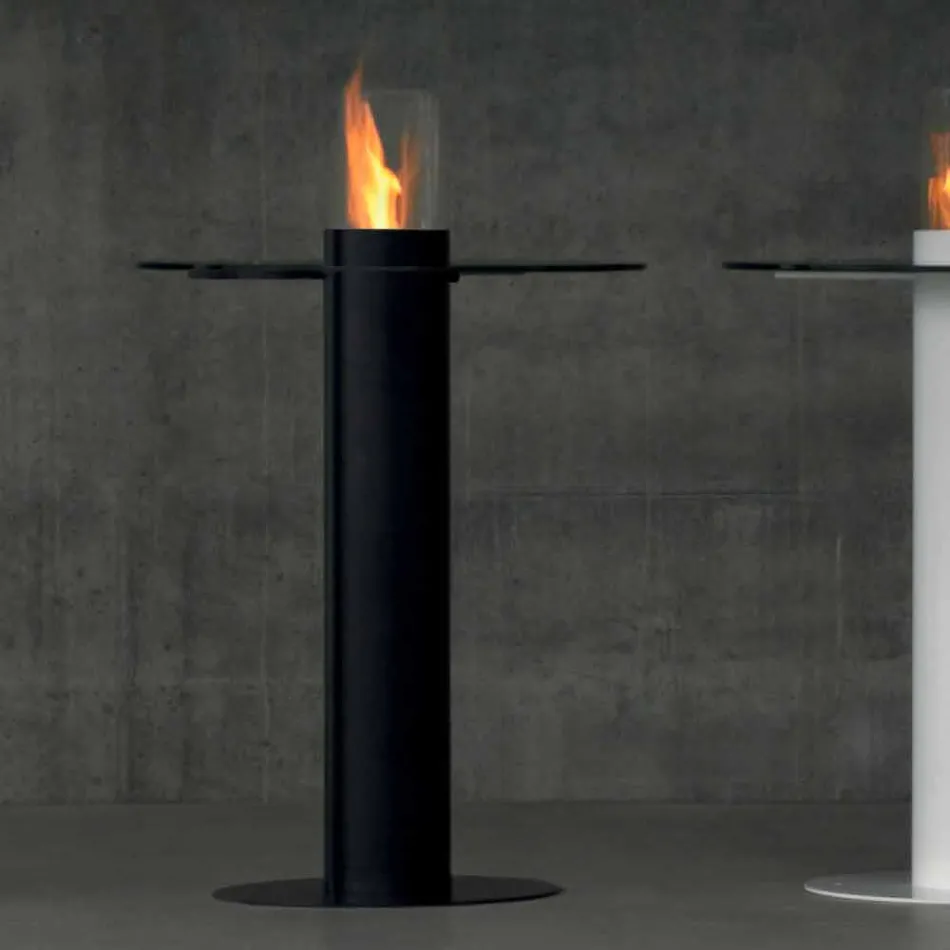 Biocamino utomhus bioetanol med glasskiva Dean-Table Viadurini