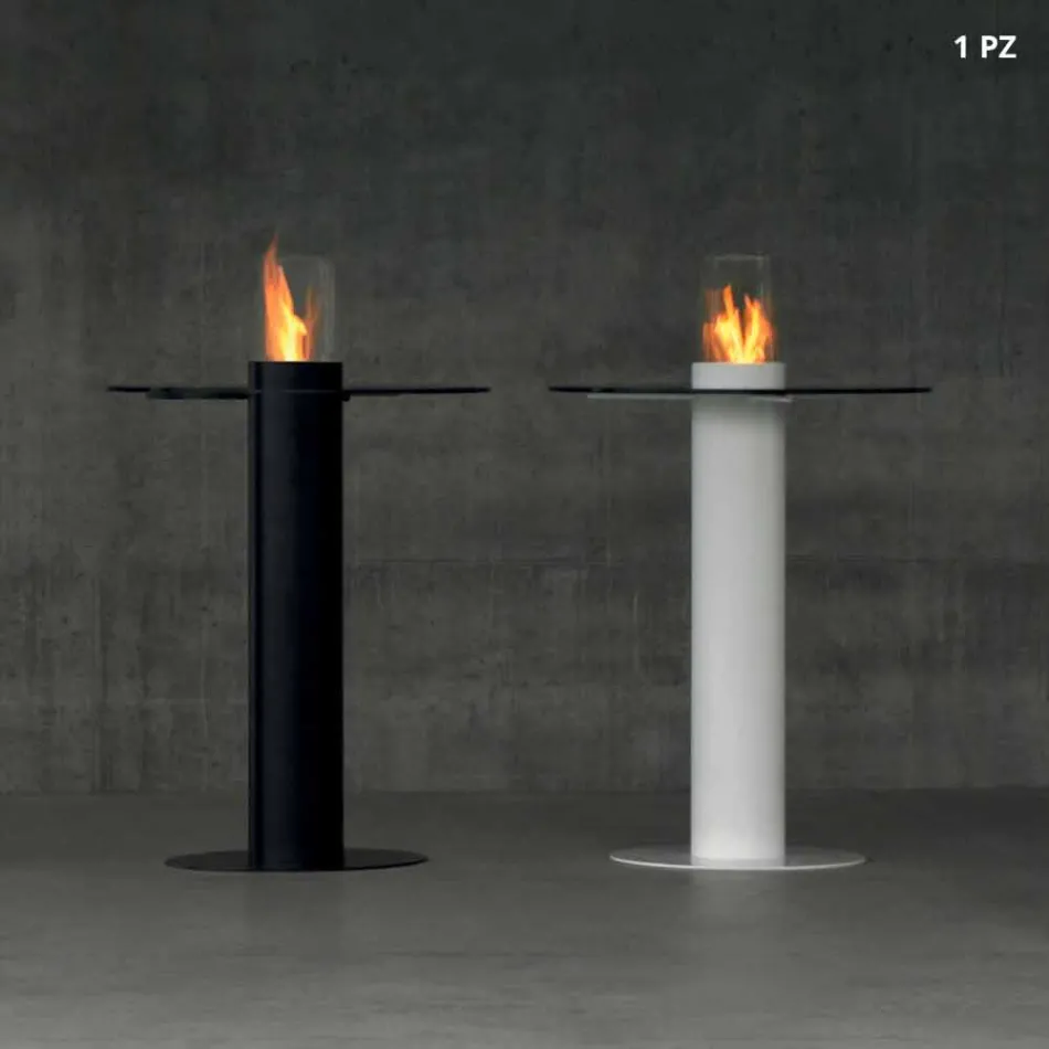 Biocamino utomhus bioetanol med glasskiva Dean-Table Viadurini