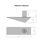 Vägg Biofir spis i modern design i målat stål och glas - Malcolm Viadurini