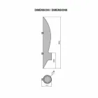 Vägg Bio-spis med rörformad och modern design i svart stål - Jackson Viadurini