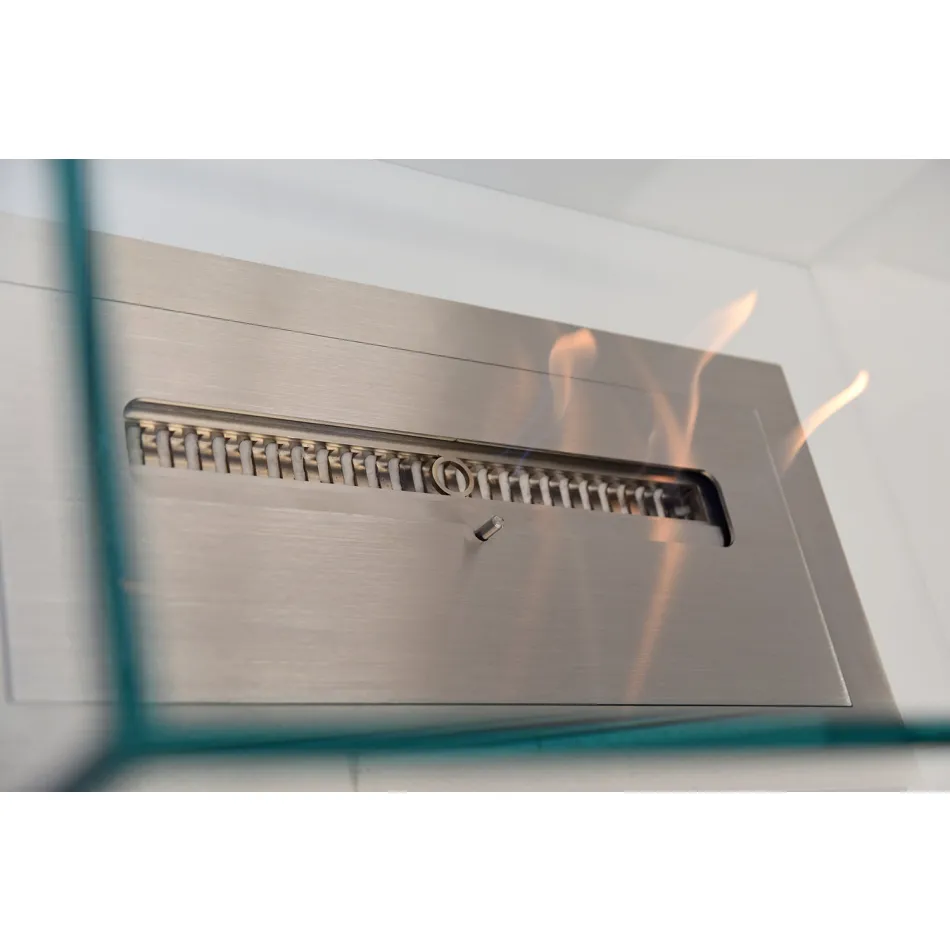 Modern designgolv Bio-spis i glas och stål eller Corten - Bradley Viadurini