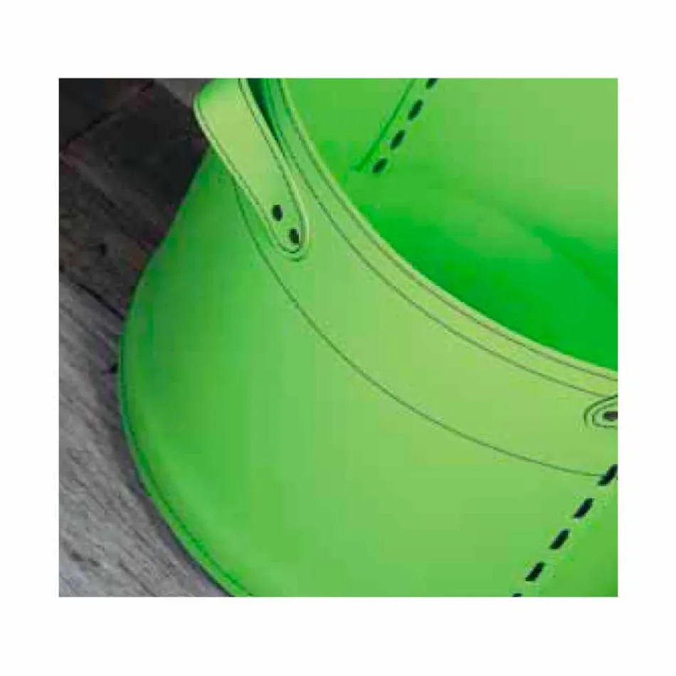 Logghållare i 100% Tillverkad i Italien Cartesio Leather Viadurini