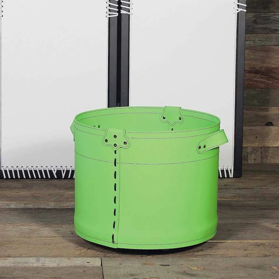 Logghållare i 100% Tillverkad i Italien Cartesio Leather Viadurini