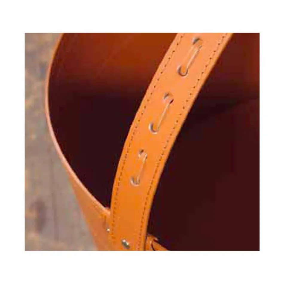 Vedpåse i Milo läder 100% Tillverkad i Italien Viadurini