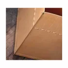 Vedvedväska i neutralt läder 100% tillverkat i Italien Viadurini