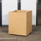 Vedvedväska i neutralt läder 100% tillverkat i Italien Viadurini