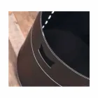 Logghållare i 100% Tillverkad i Italien Platonläder Viadurini