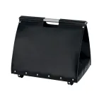 Vedväska i ekologisk läder med hjul Made in Italy - Snigel Viadurini