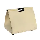 Vedväska i ekologisk läder med hjul Made in Italy - Snigel Viadurini