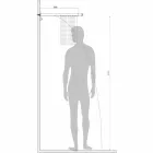 Bossini Manhattan duschmunstycke i rostfritt stål med två strålar Viadurini