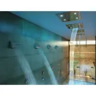 Bossini Duschhuvud i tak i två jetstrålar krom med Dream-färgterapi Viadurini