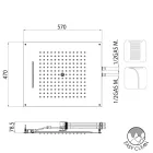 Bossini takduschhuvud kromfinish med två olika Dream-strålar Viadurini