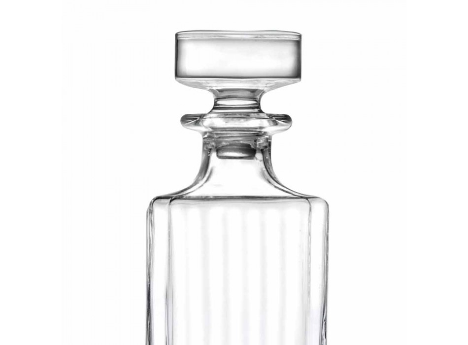 4-delade fyrkantiga designflaskor med ekologiska kristaller - Senzatempo