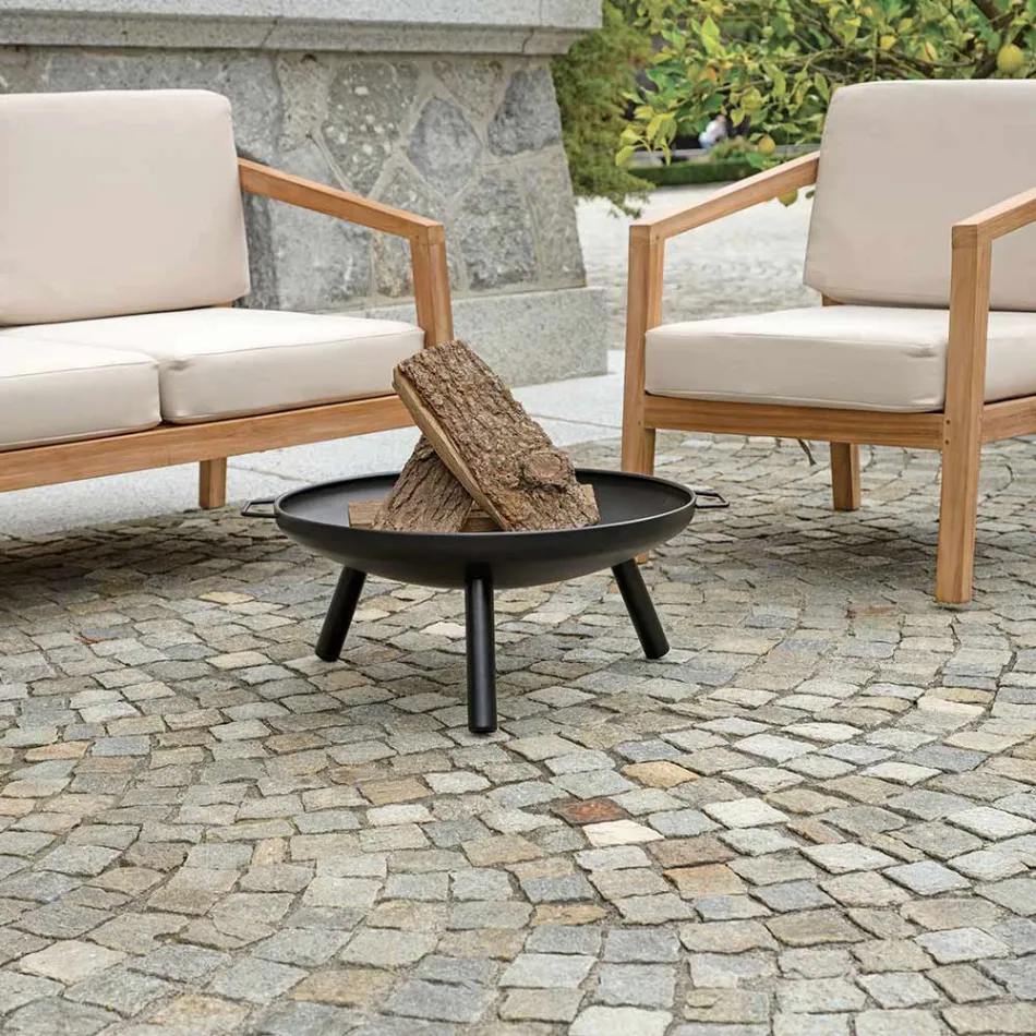 Eldgrop utomhus gjord av järn i olika storlekar - Pluto Viadurini