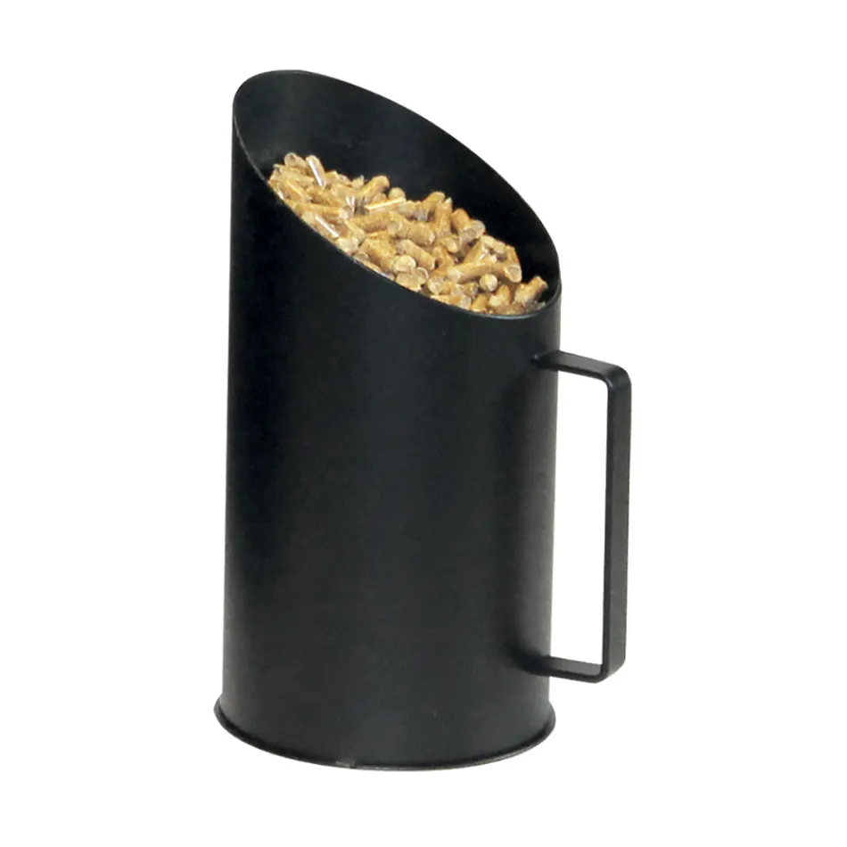 Kanna för dosering av pellets med metallhandtag Tillverkad i Italien - Yurt Viadurini