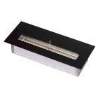 Bioetanolbrännare i Rostfritt Stål för Linjär Eldstad Made in Italy - Brandon Viadurini