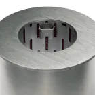 Cirkelbrännare i satinstål för bioetanol spis - Griff12 Viadurini