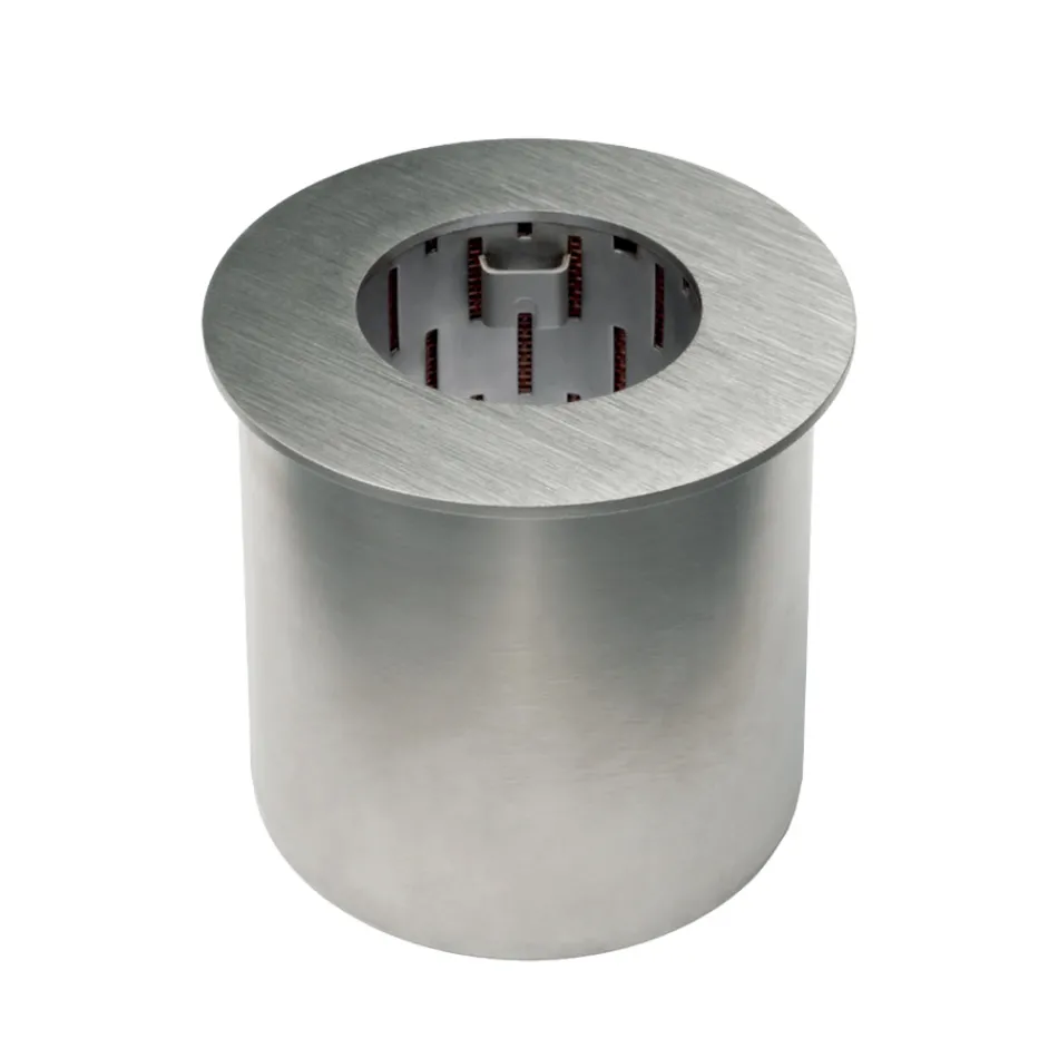 Cirkelbrännare i satinstål för bioetanol spis - Griff12 Viadurini