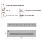 Electronic brännare nersänkta nätan bioetanol 3,6kW Aron 100 Viadurini