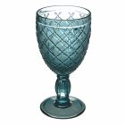 Vin- eller vattenbägare i färgat eller transparent glas med dekorationer, 12 stycken - Rocca Viadurini