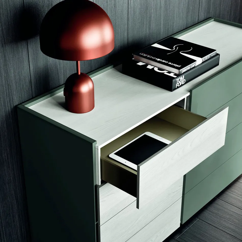 Komplett rum med 4 moderna designelement tillverkade i Italien - Mallorca Viadurini