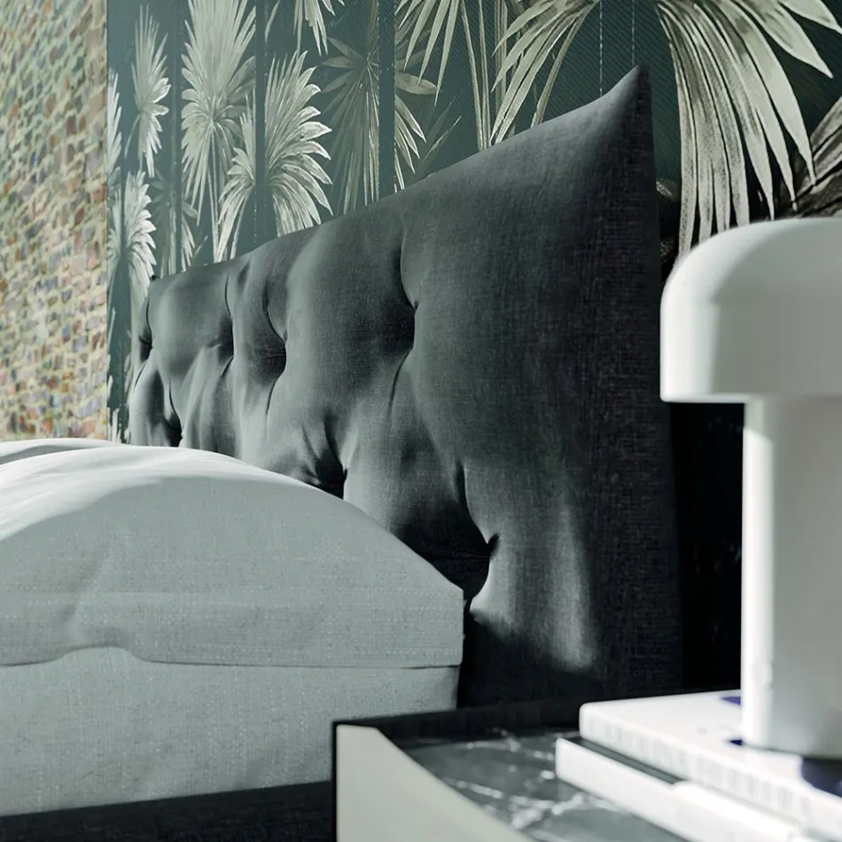 Modern stil 4 -element sovrum tillverkad i Italien - Calimero Viadurini