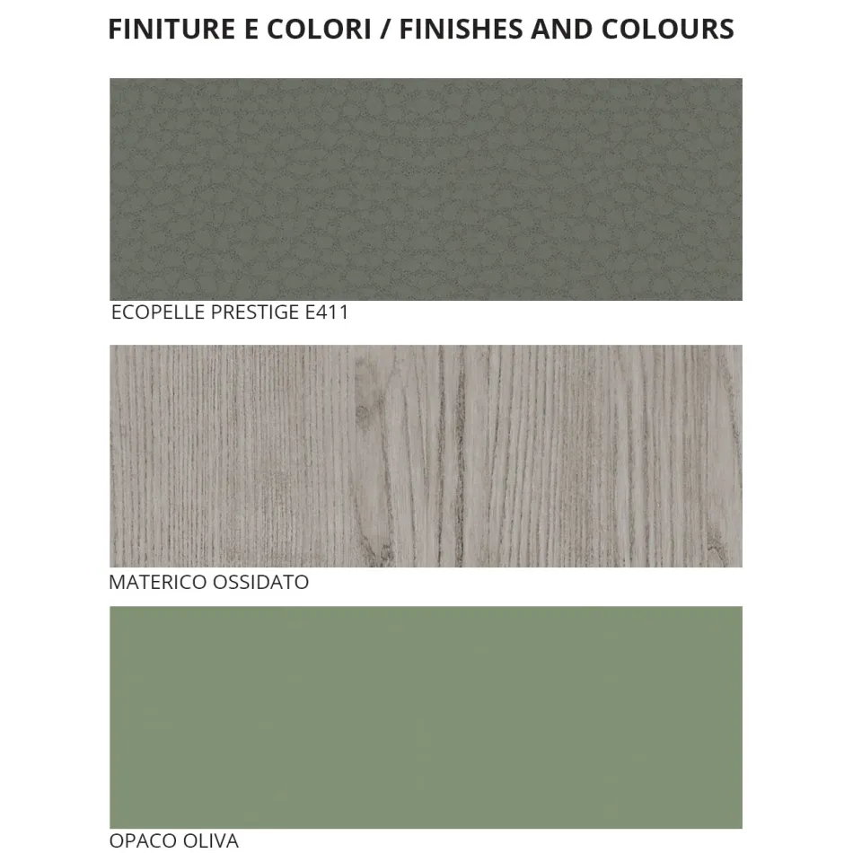 Sovrum med 5 moderna element tillverkade i Italien hög kvalitet - Rieti Viadurini