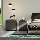 Komplett sovrum med 5 element i modern stil Made in Italy - Savanna Viadurini