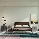Komplett sovrum med 5 element i modern stil Made in Italy - Savanna Viadurini