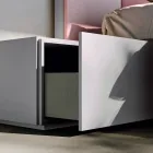 Komplett sovrum med 5 element tillverkade i Italien hög kvalitet - kvarts Viadurini