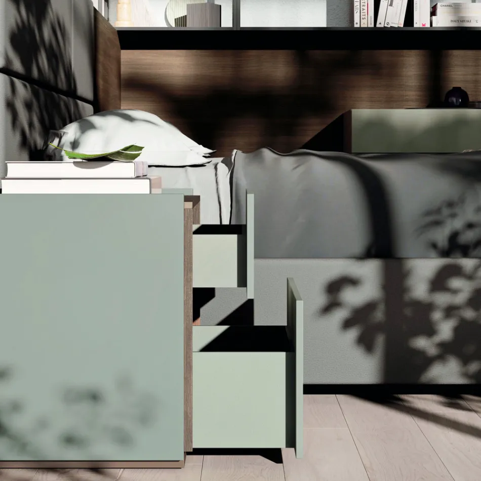 Dubbelrum med 5 lyxiga Made in Italy Elements - Emerald Viadurini