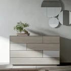 Modernt sovrum med 4 element i modern stil Made in Italy - Lusinda Viadurini